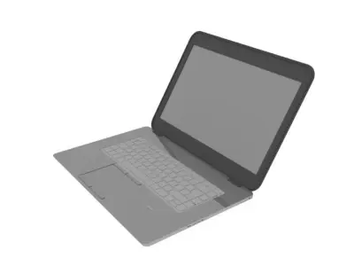 Computer laptop 3D model