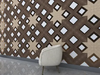 3d wall panel Low-poly 3D model Low-poly 3D model
