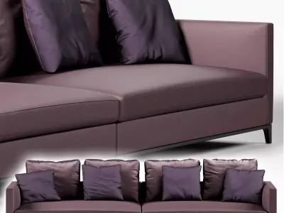 Camerich Crescent Sofa 3D model