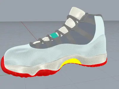 Nike Air Jordan 3D model get