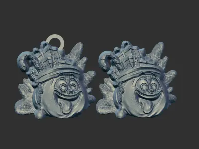 christmas sanda gift bags decor  3D print model