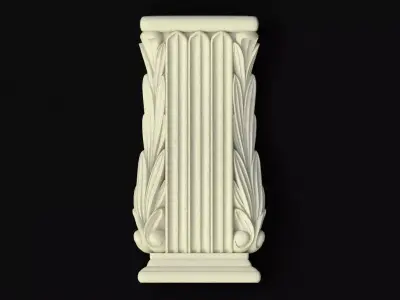 carved pilaster 3D model buy