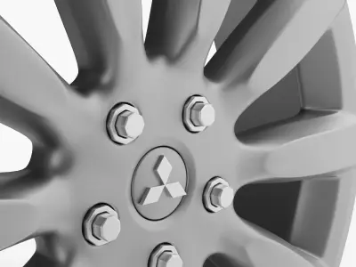 Mitsubishi Outlander 2008 Rim Style 2 3D model