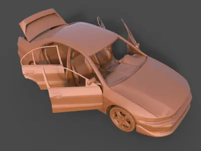 Mitsubishi Galant 3D print model
