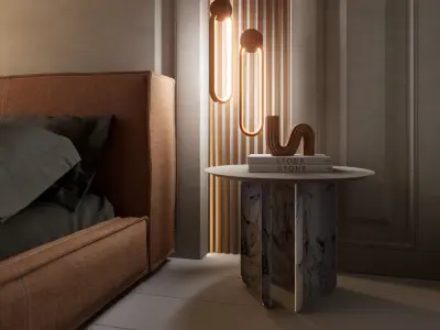 Cozy Bedroom Interior Scene 3D model