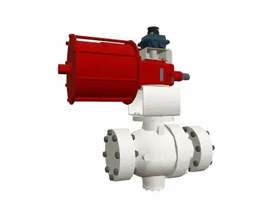 One Side On Off Valve Low-poly 3D model