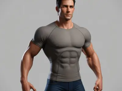 human Low-poly 3D model