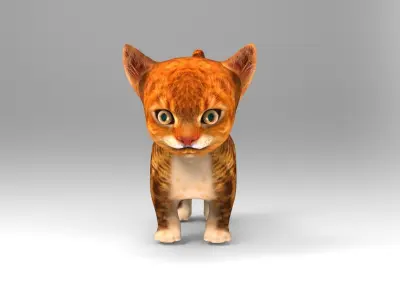 3D Cute car low poly model  Low-poly 3D model