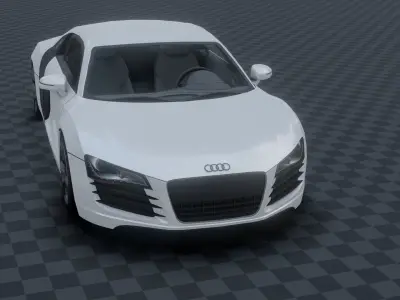 Audi R8 Low-poly 3D model