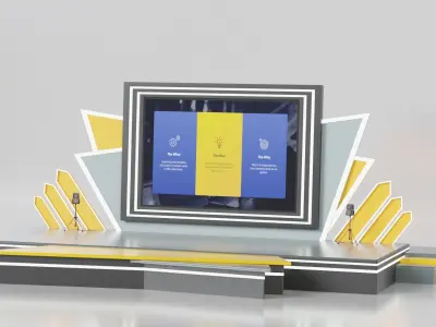 Event Stage or Podium Model 3D model