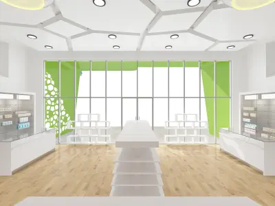 Pharmacy Beauty Store 3D model
