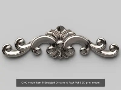CNC Sculpted Ornament Pack VOL 5 3D Model Collection