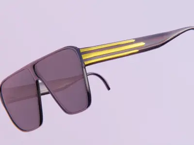 Designer Sunglasses 2 Low-poly 3D model