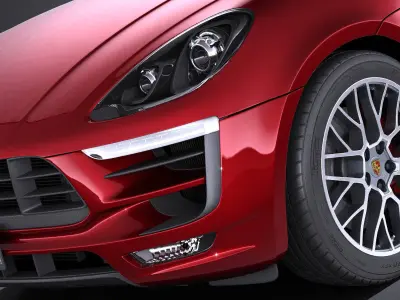 Porsche Macan GTS 2017 VRAY 3D model