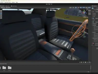 Muscle Vehicle Car Pack for Unity Low-poly 3D model