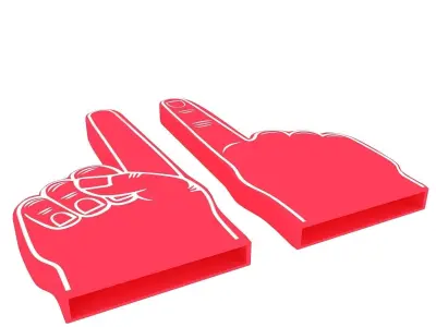 Foam Finger 3D model