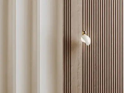 Headboard Wall rock panel-01 3D model
