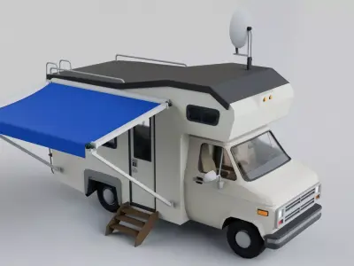 Camper Van Motorhome 3D model