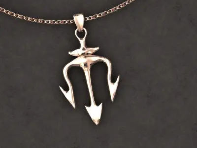 dagger pendant 3D print model