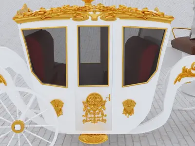 Royal Carriage 2 - 4K 3D model