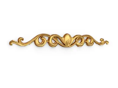 Classic carved decor ornament 368 3D model