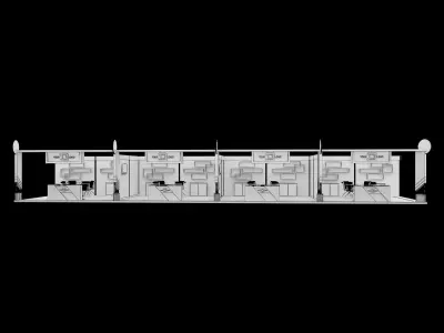 Booth Exhibition Stand a594a 3D model