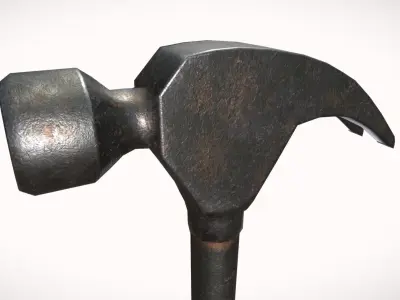 Hammer Low-poly 3D model 47