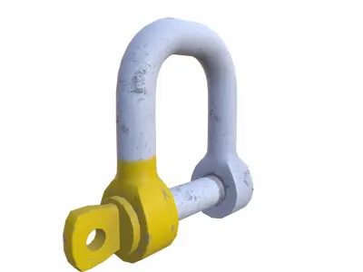D Shackle Low-poly 3D model