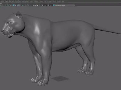 Tiger Low-poly 3D model