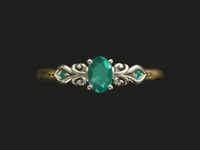 set princess ring 3D print model