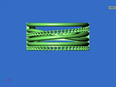 Women Stone Rings Diamond 3D print model get