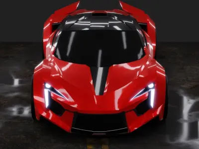 W-Motors Fenyr SuperSport Low-poly 3D model