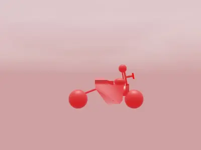 Super bike Low-poly 3D model