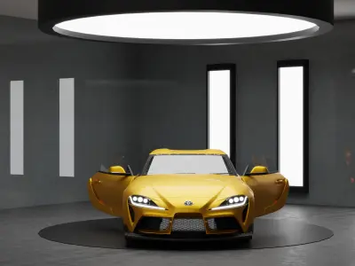 Car Rigged - Toyota Supra MK5 3D model