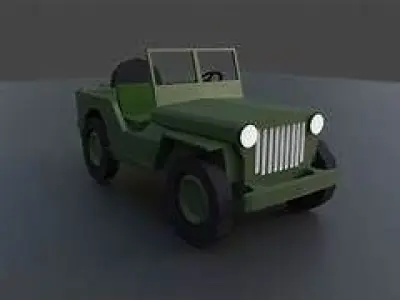 poly jeep 3D model