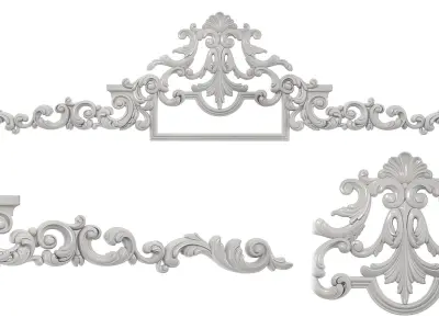 Classic carved 221 3D model