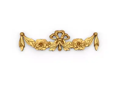 Classic carved decor ornament 402 3D model