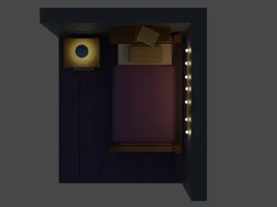 Bed Room Free 3D model