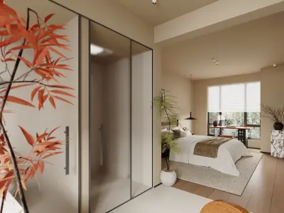  Bedroom interior 02 3D model