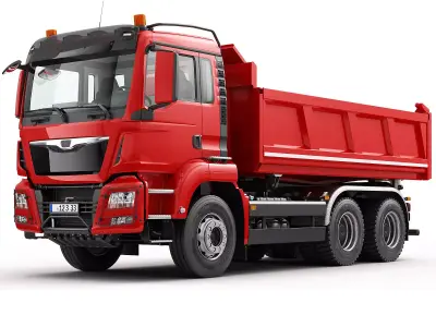 Dump Truck 6X4  3D model
