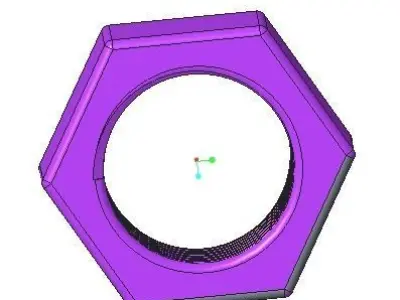 nut and bolt 3D model buy