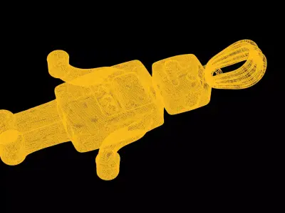 Robo pendant charms - one inch pendant 3D print model