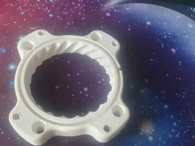 ThrottleBodySpacer with Spiral Mustang upgrade to 80mm or not 3D print model