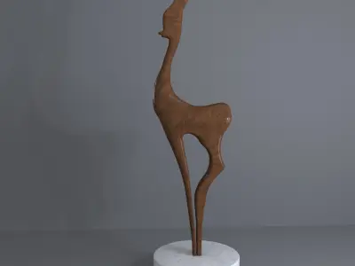 Deer Decoration Object 3D model