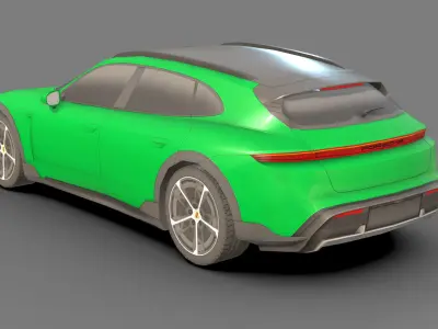 Low-poly Porsche 3D Models Low-poly 3D model