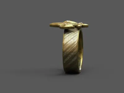 High-Quality 3D Ring Model Low-poly 3D model 16