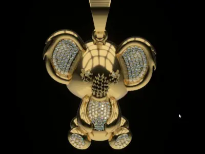 MEDALLA DE KOALA - KOALA PENDANT 3D print model