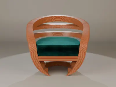 Woodys High Quality Chairs Colletion PBR 008 3D model