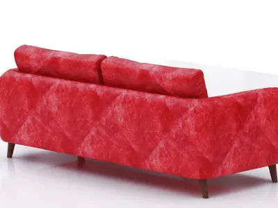contemporary sofa Low-poly 3D model