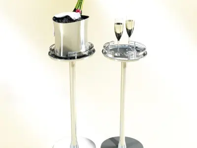 Champagne Ice Bucket Collection 3D model